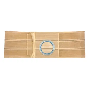 4" Beige, Regular Elastic, Flat Panel Belt, 2X-Large, 2-5/8" Center Opening