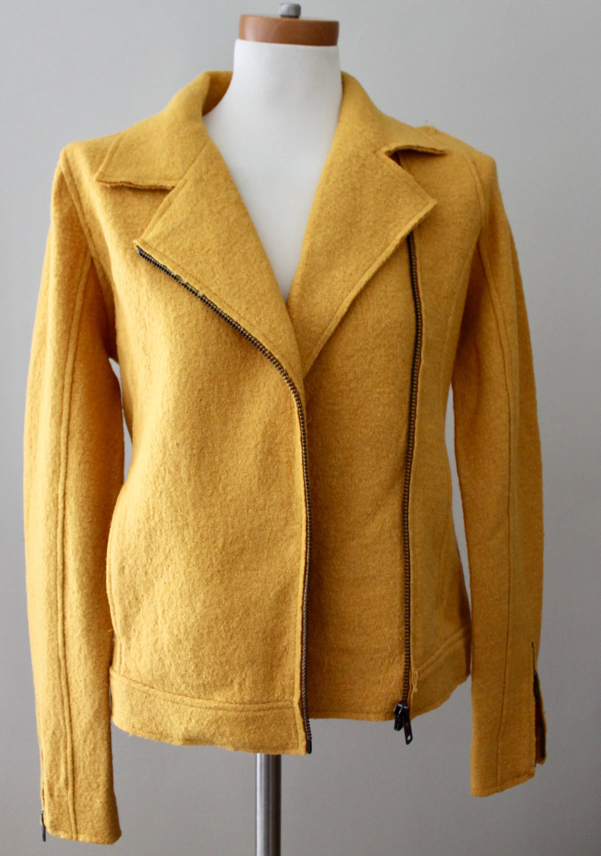 Bright Spring Wool Moto Jacket