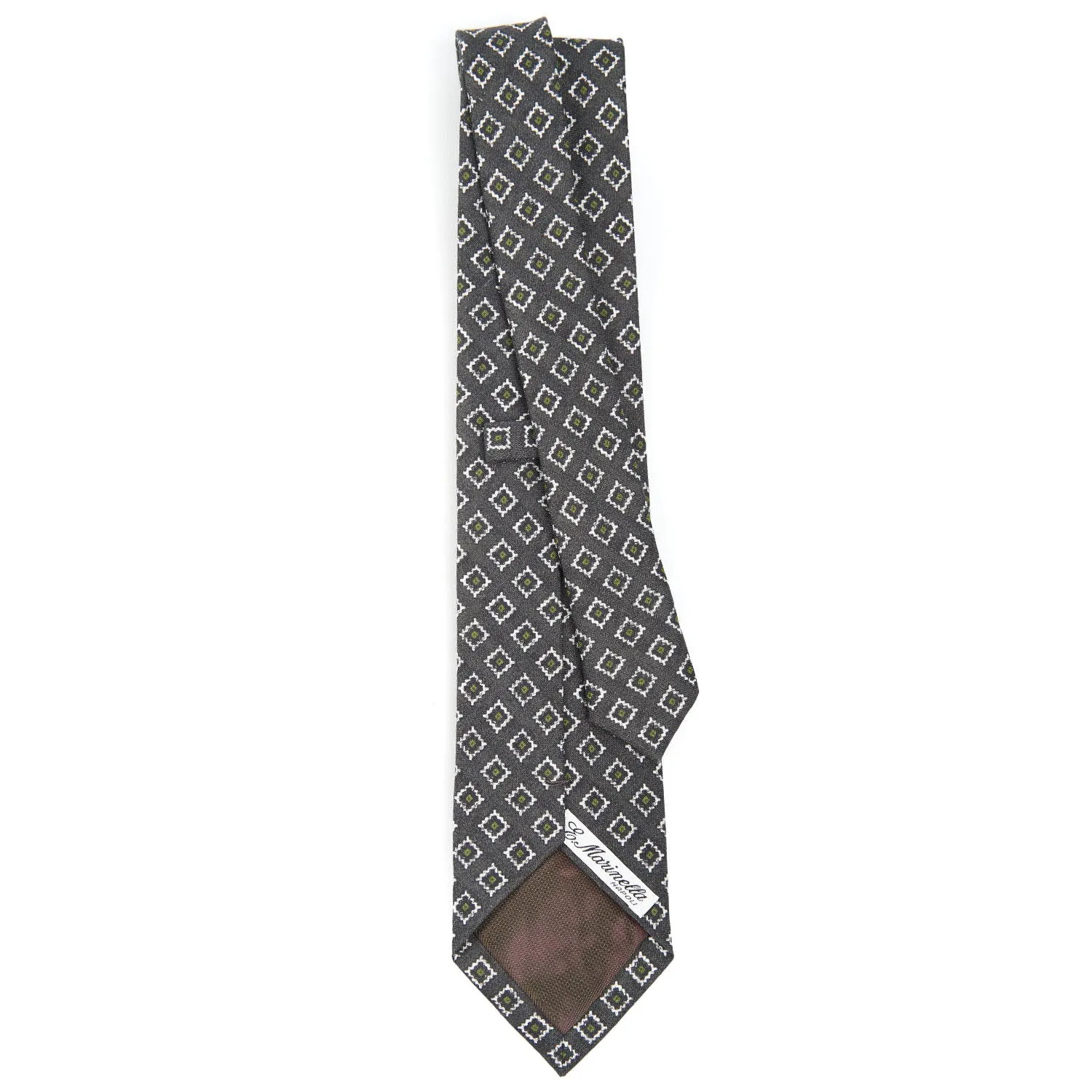 DARK GREY SARTORIAL LINEN TIE