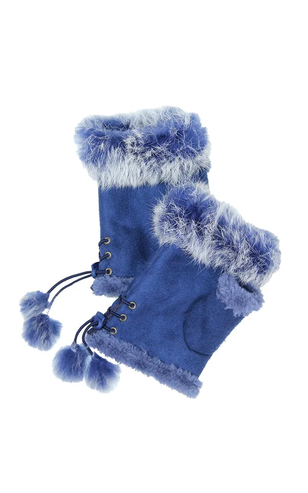 GOV060 Fingerless Fur Trim Gloves (12prs Pack)