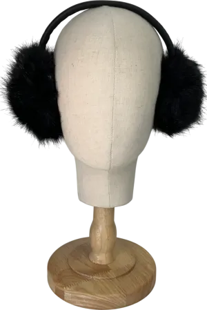 H&M Black Fluffy Earmuffs One Size
