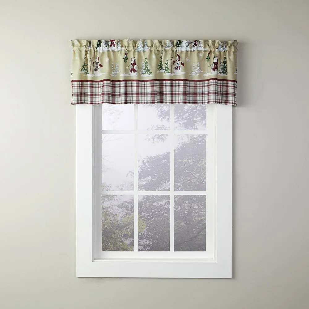 Joyful Snowfriends Kitchen Tiers and Valance
