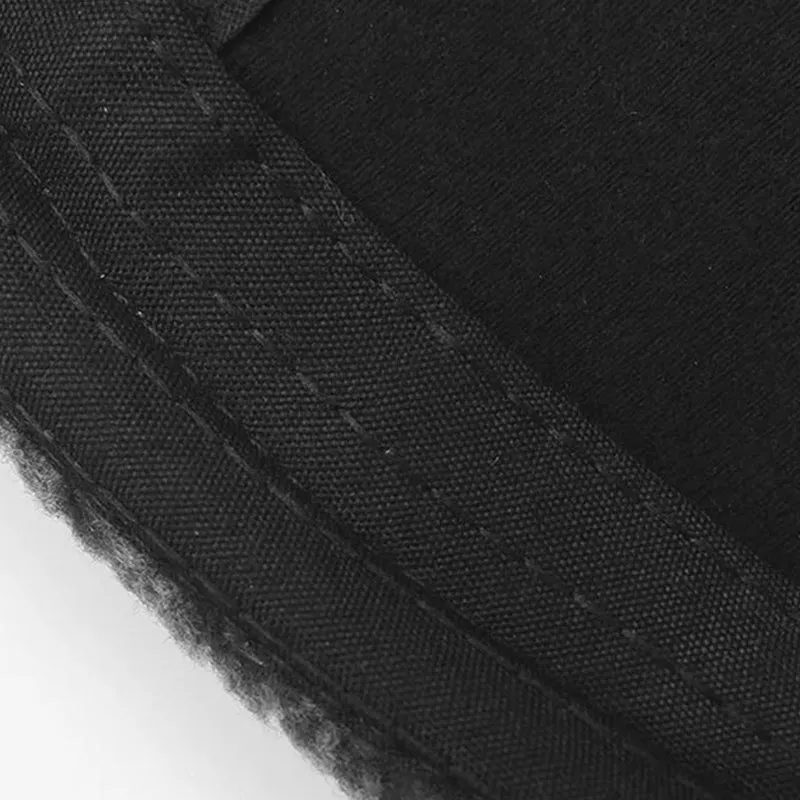 New men's winter hat with sheepskin flat top earmuffs