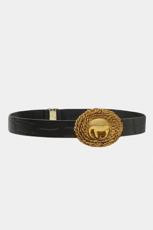 Noir Crochet Saf Belt