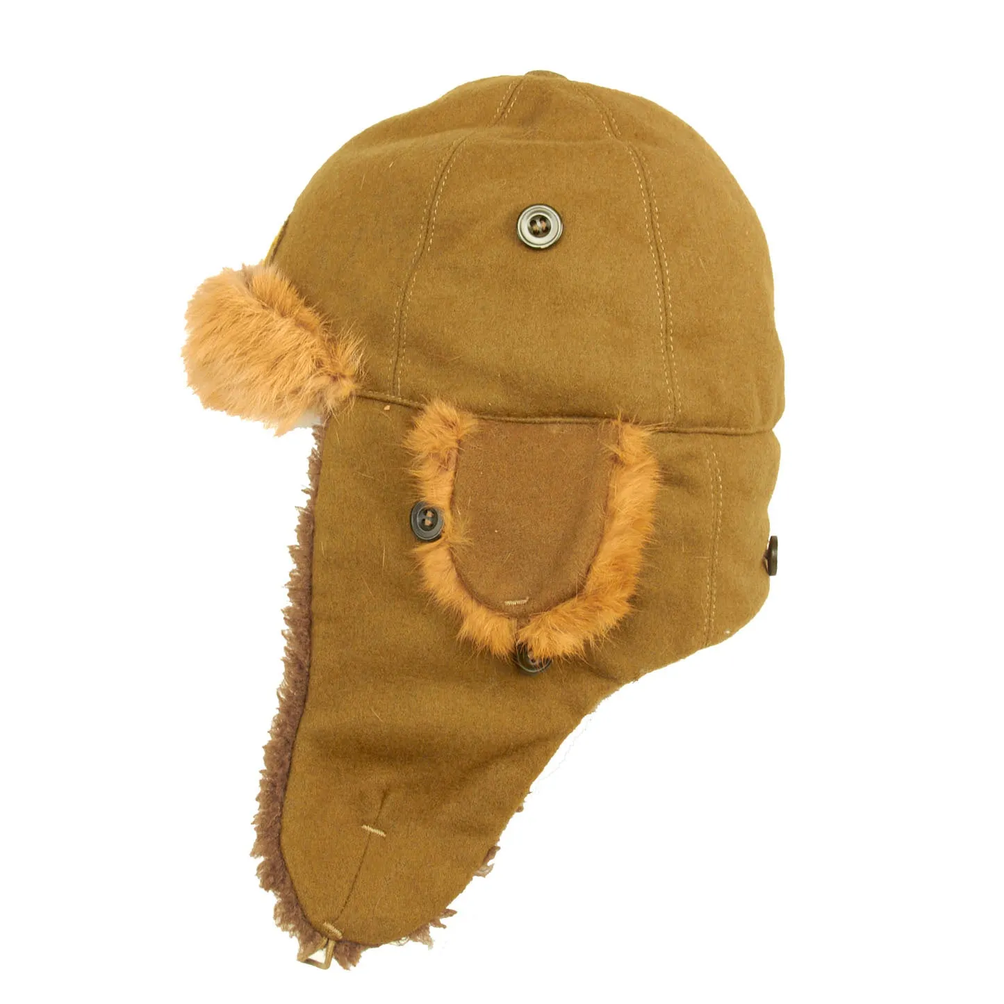 Original WWII Imperial Japanese Army Unissued Winter Insulated Cap - Dated 1938