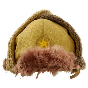 Original WWII Imperial Japanese Army Winter Insulated Cap - Dated 1938