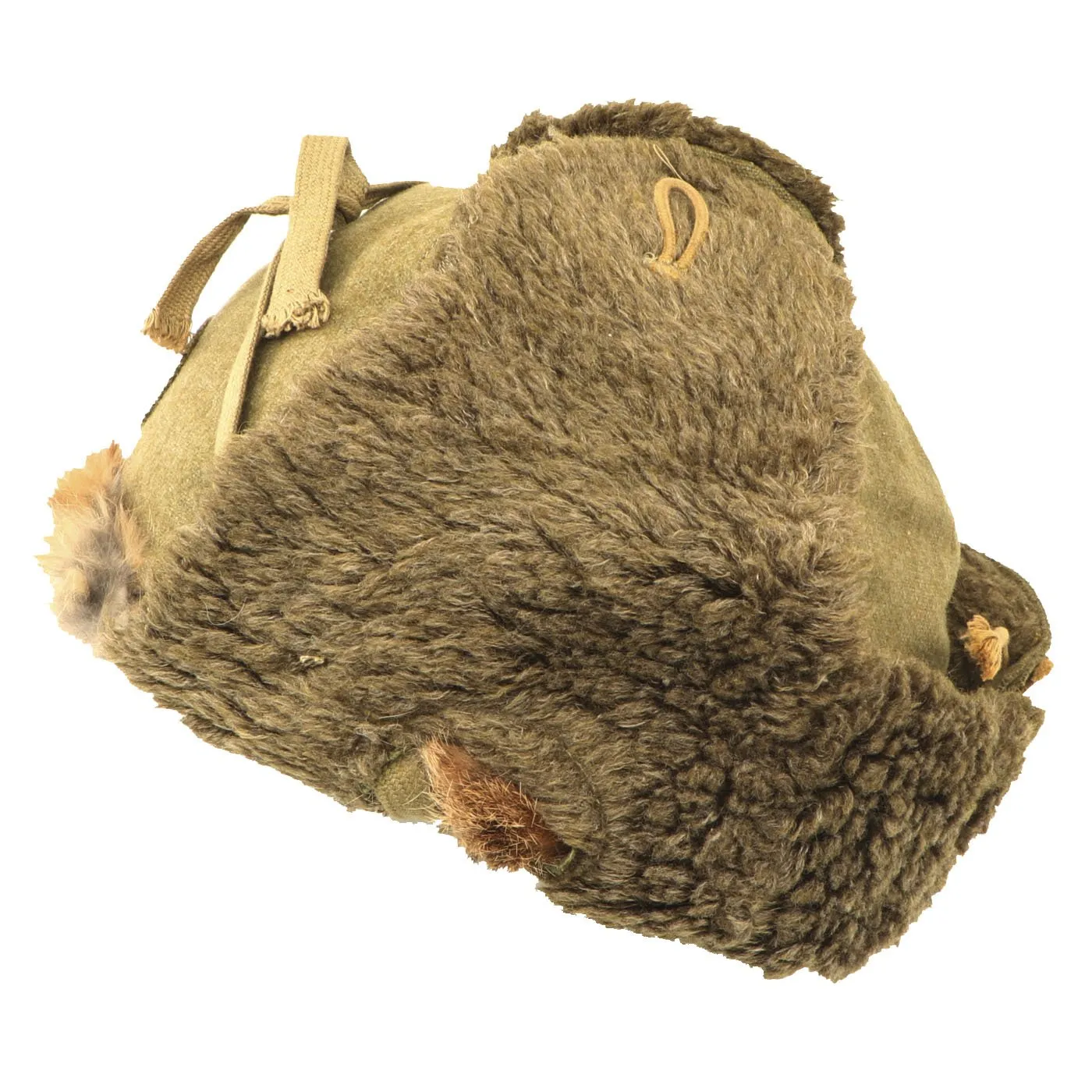 Original WWII Imperial Japanese Army Winter Insulated Cap - dated 1943