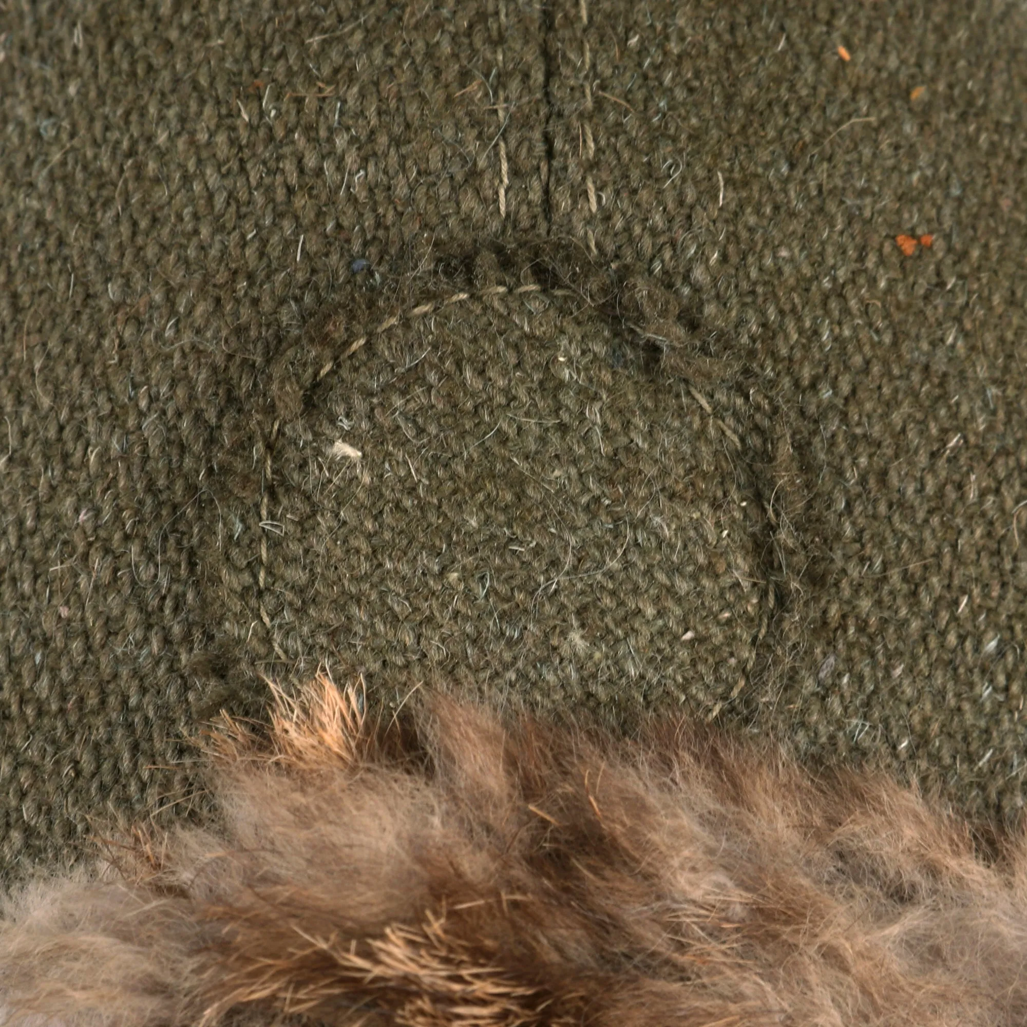 Original WWII Imperial Japanese Army Winter Insulated Cap - dated 1944