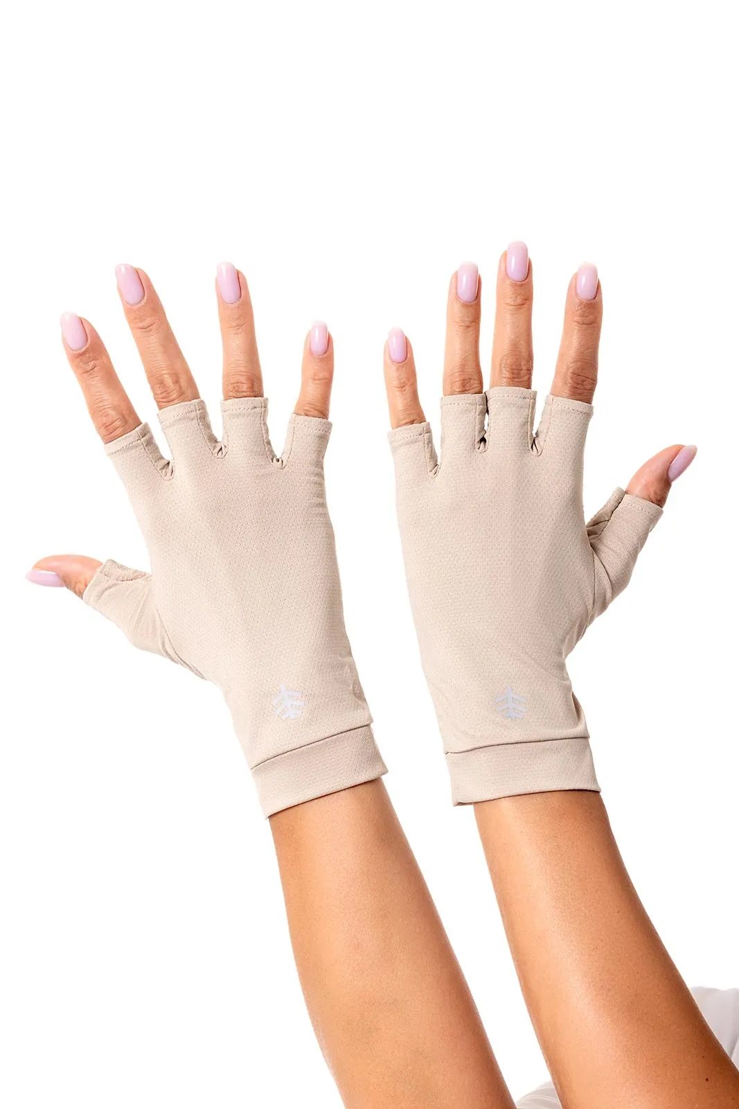 Ouray UV Fingerless Sun Gloves | Pale Khaki
