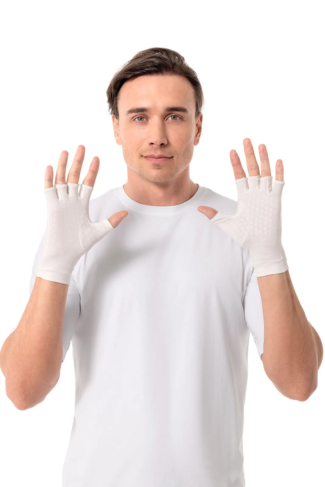 Ouray UV Fingerless Sun Gloves | Pearl