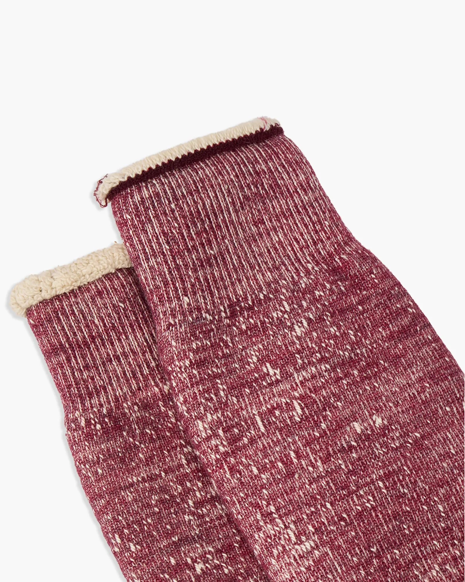 RoToTo R1001 Double Face Crew Socks - Grape