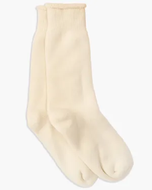 RoToTo R1001 Double Face Crew Socks - Ivory