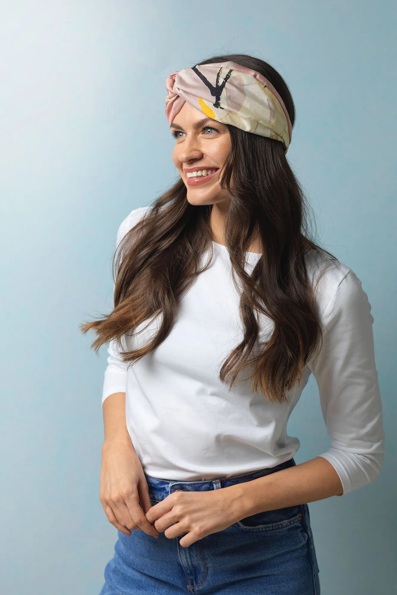 Stork Plaster Pink Headband