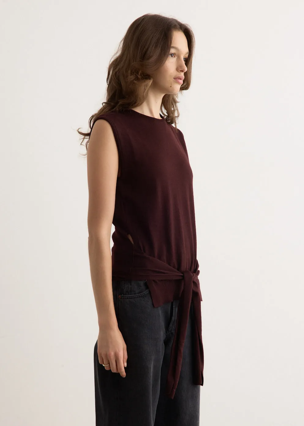 Trompe L'oeil Sleeveless Jumper