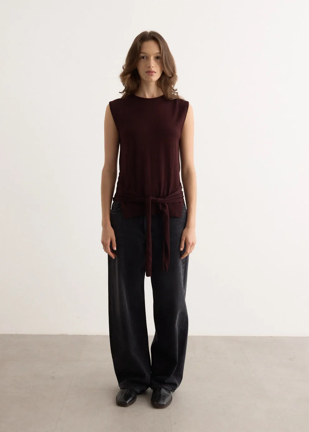 Trompe L'oeil Sleeveless Jumper
