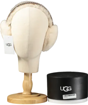 UGG Cream Tasman Sheepskin Earmuffs