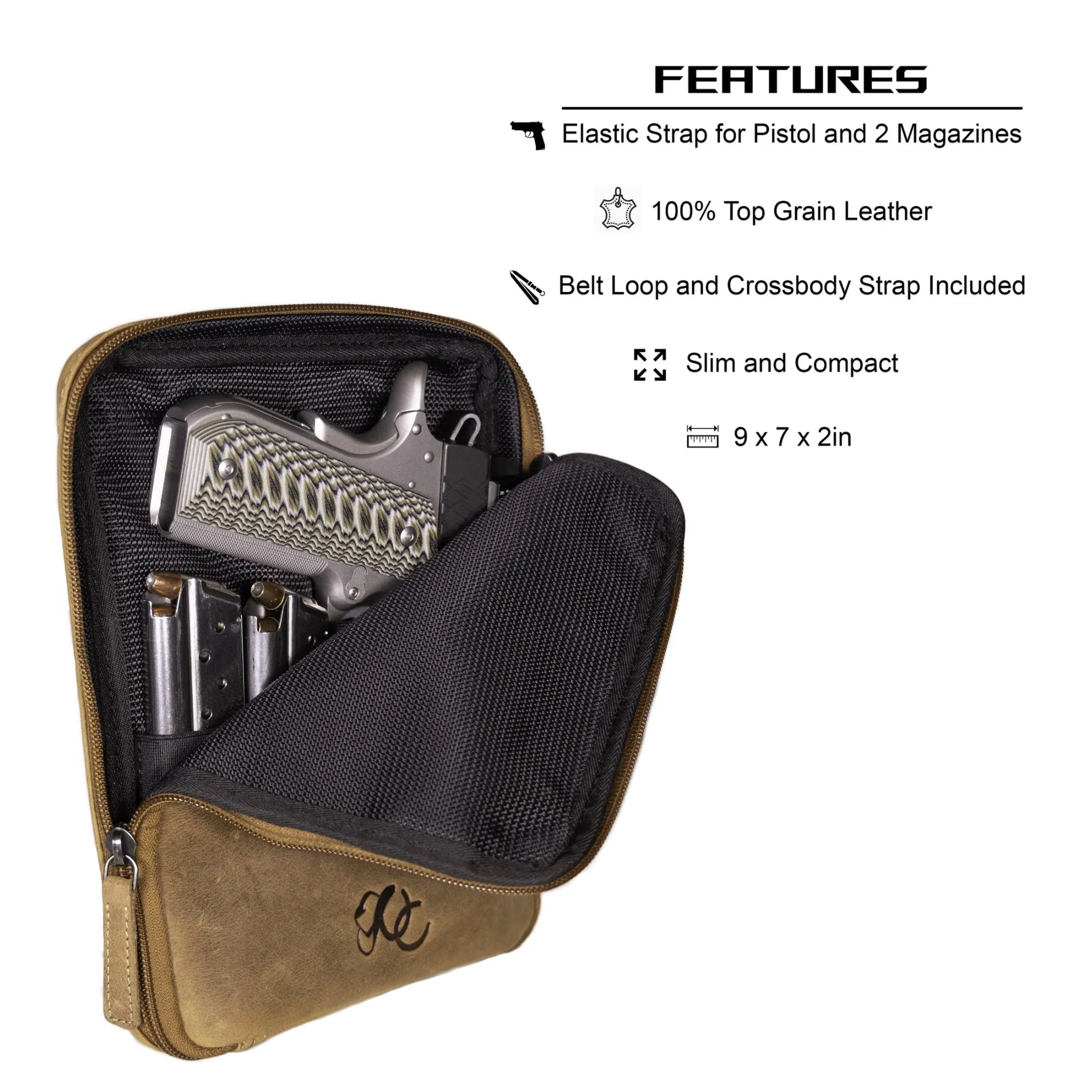 Unisex Concealed-Carry Slim Bag & Waist Pouch