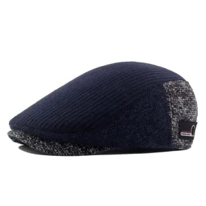 West Louis Autumn Winter Retro Newsboy Cap