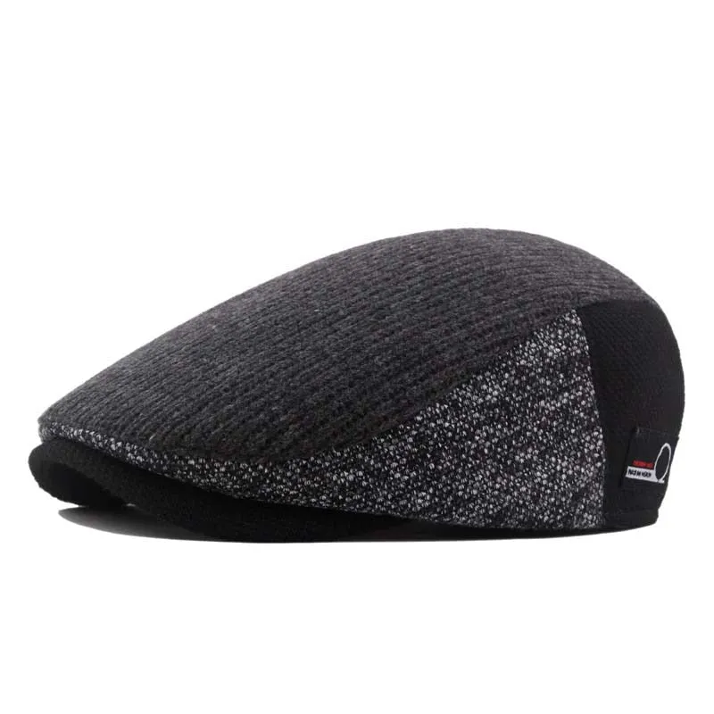 West Louis Autumn Winter Retro Newsboy Cap