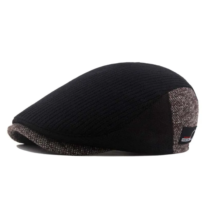West Louis Autumn Winter Retro Newsboy Cap